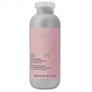 Kapous сатин-бальзам с протеинами шелка и маслом хлопка серии luxe care линии studio 350 мл