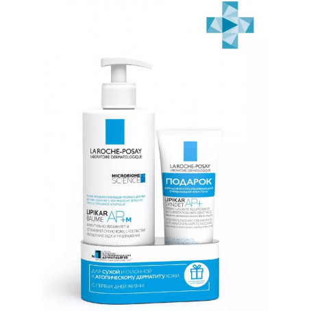 La roche posay Бальзам липидовосполняющий тройного действия АП+М 400 мл + очищающий гель-крем Синдэт АП+ 100 мл