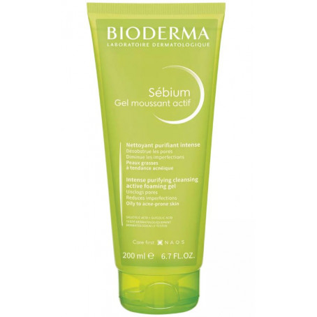 Bioderma Sebium Очищающий гель интенсивного действия Gel Actif, 200 мл