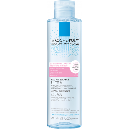 La roche-posay ULTRA REACTIVE Мицеллярная вода для чувствительной кожи и кожи, склонной к аллергии, 200 мл
