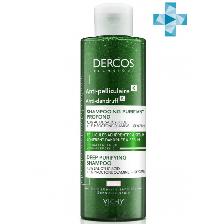 Vichy  DERCOS ПРОТИВ ПЕРХОТИ Глубоко очищающий шампунь-пилинг 250мл