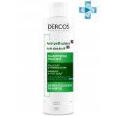 Vichy DERCOS Интенсивный шампунь-уход против перхоти для нормальных и жирных волос, 200 мл