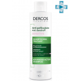 Vichy DERCOS Интенсивный шампунь-уход против перхоти для чувствительной кожи головы, 200 мл