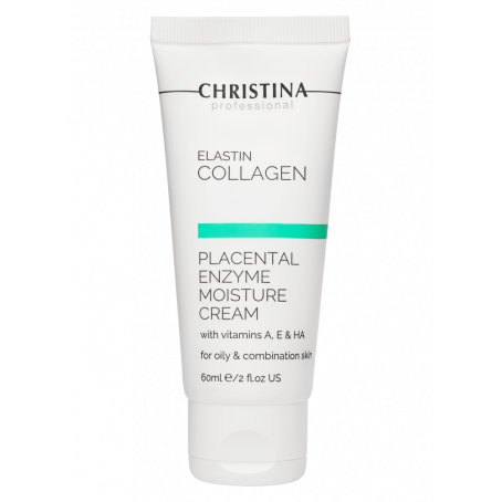 Christina ElastinCollagen Увлажняющий крем с витаминами А, Е и гиалуроновой кислотой для жирной и комбинированной кожи «Эластин,