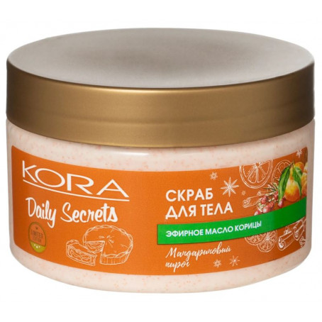 KORA Daily Secrets Скраб для тела Мандариновый пирог, 250 мл