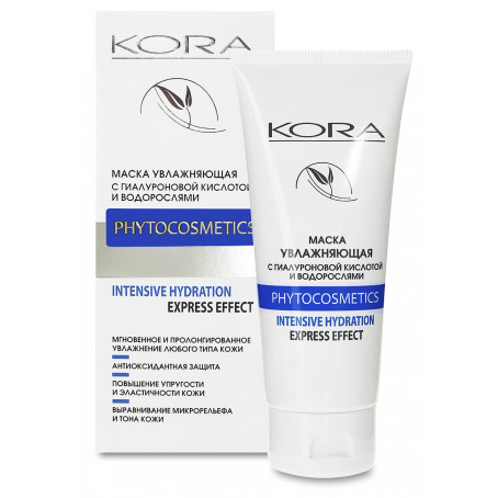 Кора Крем-маска увлажняющая с гиалуроновой кислотой и водорослями, 75 мл