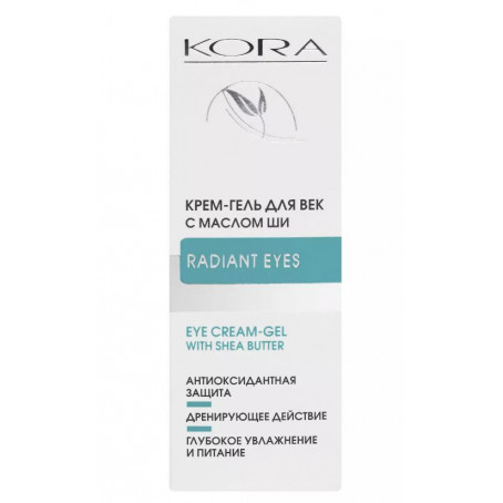 Кора Крем-гель для век с маслом ши против отеков 30 мл
