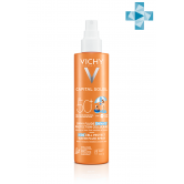 Vichy Capital Soleil Легкий водостойкий солнцезащитный спрей для детей SPF50+ с повышенной защитой, 200 мл