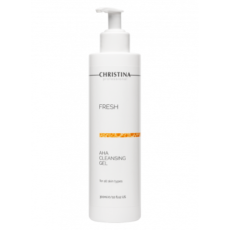 Christina Очищающий гель с фруктовыми кислотами для всех типов кожи Fresh AHA Cleansing Gel for all skin types, pH 2,6-3,6, 300 