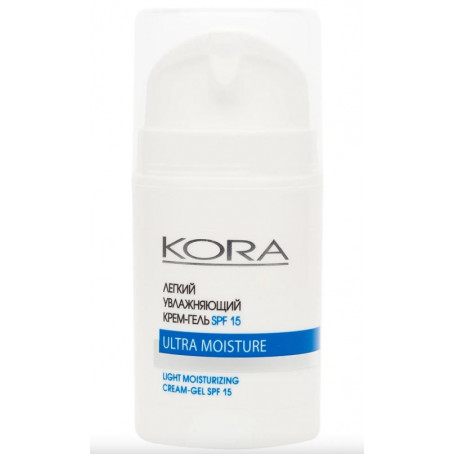 Кора Легкий увлажняющий крем-гель SPF-15 для лица, 50 мл