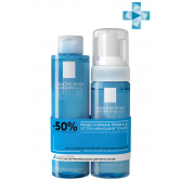 La roche posay Toleriane Physiologique Успокаивающий тоник 200 мл и Мицеллярная пенка 150 мл со скидкой -50% на второй продукт