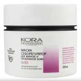 KORA PROFESSIONAL Маска себорегулятор для жирной и проблемной кожи, 200 мл