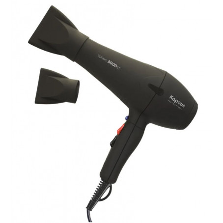 Kapous Профессиональный фен «Turbo 3800ST», черный
