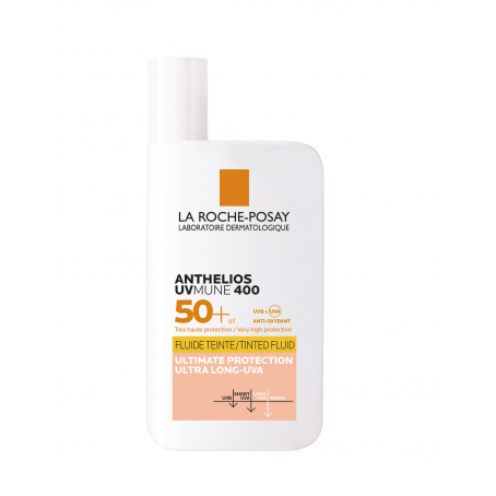 La roche posay ANTHELIOS UVMUNE 400 Солнцезащитный тонирующий флюид для лица SPF 50+ / PPD 42, 50мл