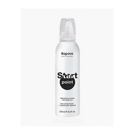 Kapous Мусс-реструктурант для волос «start point» с пшеничными отрубями 250 мл