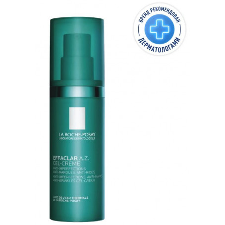 La Roche-Posay Увлажняющий гель-крем Effaclar A.Z. с азелаиновой кислотой для проблемной кожи, 40 мл