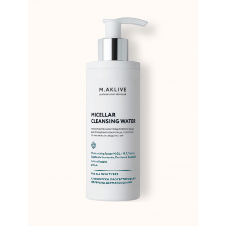 M.AKLIVE Мицеллярная вода для очищения Micellar Cleansing Water, 200 мл 