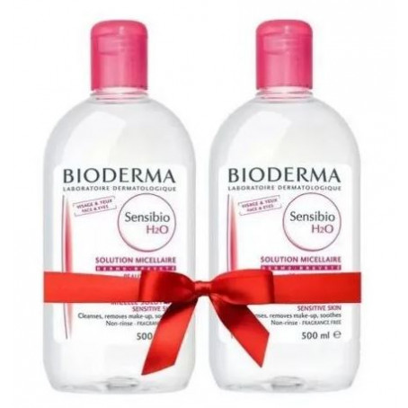 Bioderma Sensibio H2O мицеллярная вода для чувствительной кожи, 500 мл 50% скидка на второй флакон