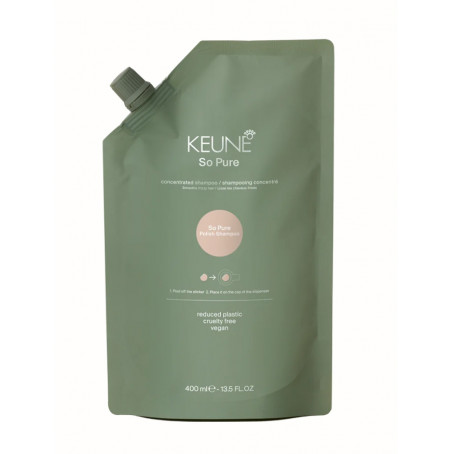 Keune So pure Polish Shampoo Refill Спа шампунь Полирующий, 400 мл
