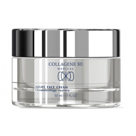 Collagene 3D Medical Ночной крем для лица Хронобиологическая защита AQUA BALANCE, 50 мл