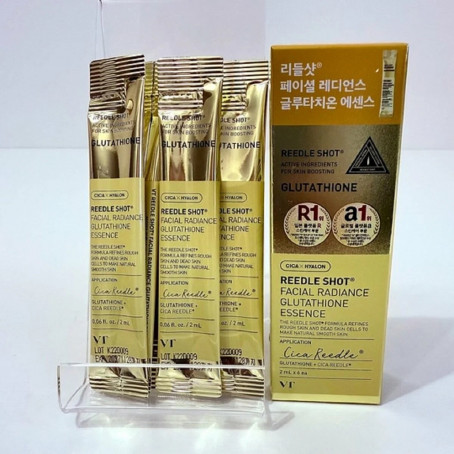 [VT COSMETICS] Эссенция для лица ГЛУТАТИОН И СПИКУЛЫ выравнивающая тон VT Reedle Shot 2 мл*6 шт