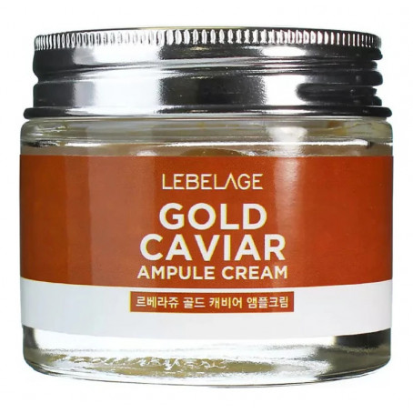 [LEBELAGE] Крем для лица ампульный ЗОЛОТО / ИКРА Ampule Cream Gold Caviar, 70 мл