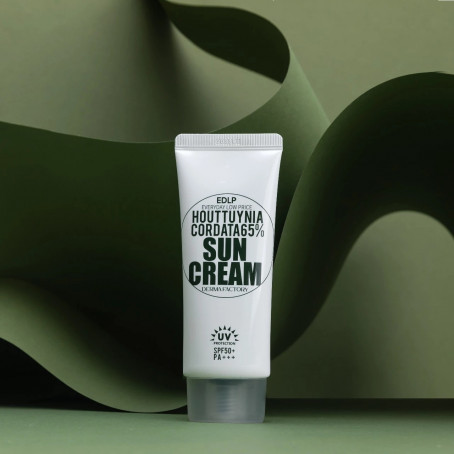 [DERMA FACTORY] Крем для лица солнцезащитный ЭКСТРАКТ ЦВЕТКА ХАУТТЮЙНИИ SPF50 Houttuynia Cordata 65% Sun Cream, 50 г