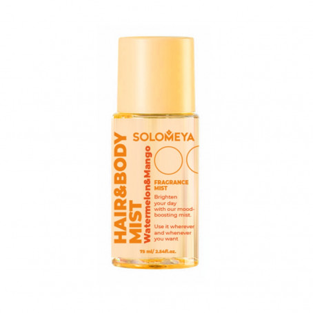 [SOLOMEYA] Мист для волос и тела парфюмированный АРБУЗ И МАНГО Hair&Body Fragrance Mist Watermelon&Mango, 75 мл