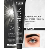Ollin Крем-краска для окрашивания бровей и ресниц OLLIN PROFESSIONAL Vision черный 20 мл