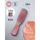ILMH (I LOVE MY HAIR) Парикмахерская щетка I LOVE MY HAIR "SPIDER CLASSIC" 1503 розовая глянцевая S
