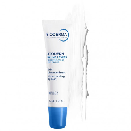 Bioderma  atoderm бальзам для губ питательный 15 мл