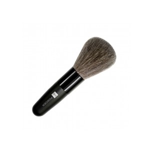 Qvs кисть для компактной пудры из натуральной щетины